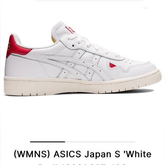 NWOT Women’s Asics S Japan in White/Red - Picture 2 of 10